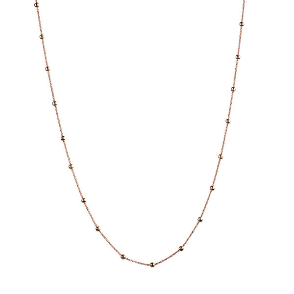 Rose Gold Long Rio Necklace | Vamp London Jewellery