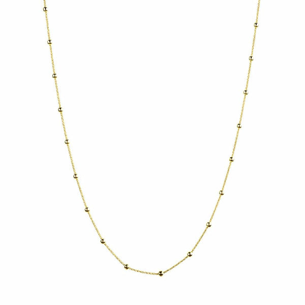Yellow Gold Long Rio Necklace | Vamp London Jewellery