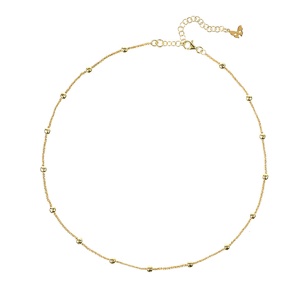 Yellow Gold Collar Necklace | Vamp London Jewellery
