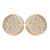 Yellow Gold Disc Earrings | Vamp London Jewellery