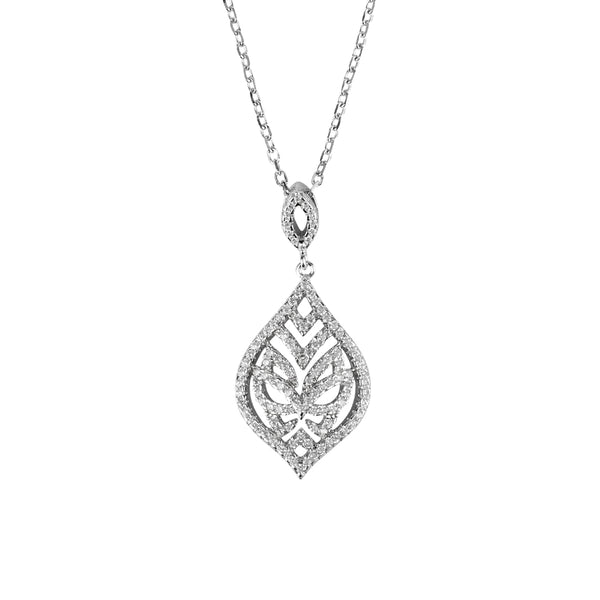 Silver Tear Drop Necklace | Vamp London Jewellery