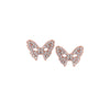 Rose Gold Pave Mask Earrings | Vamp London Jewellery