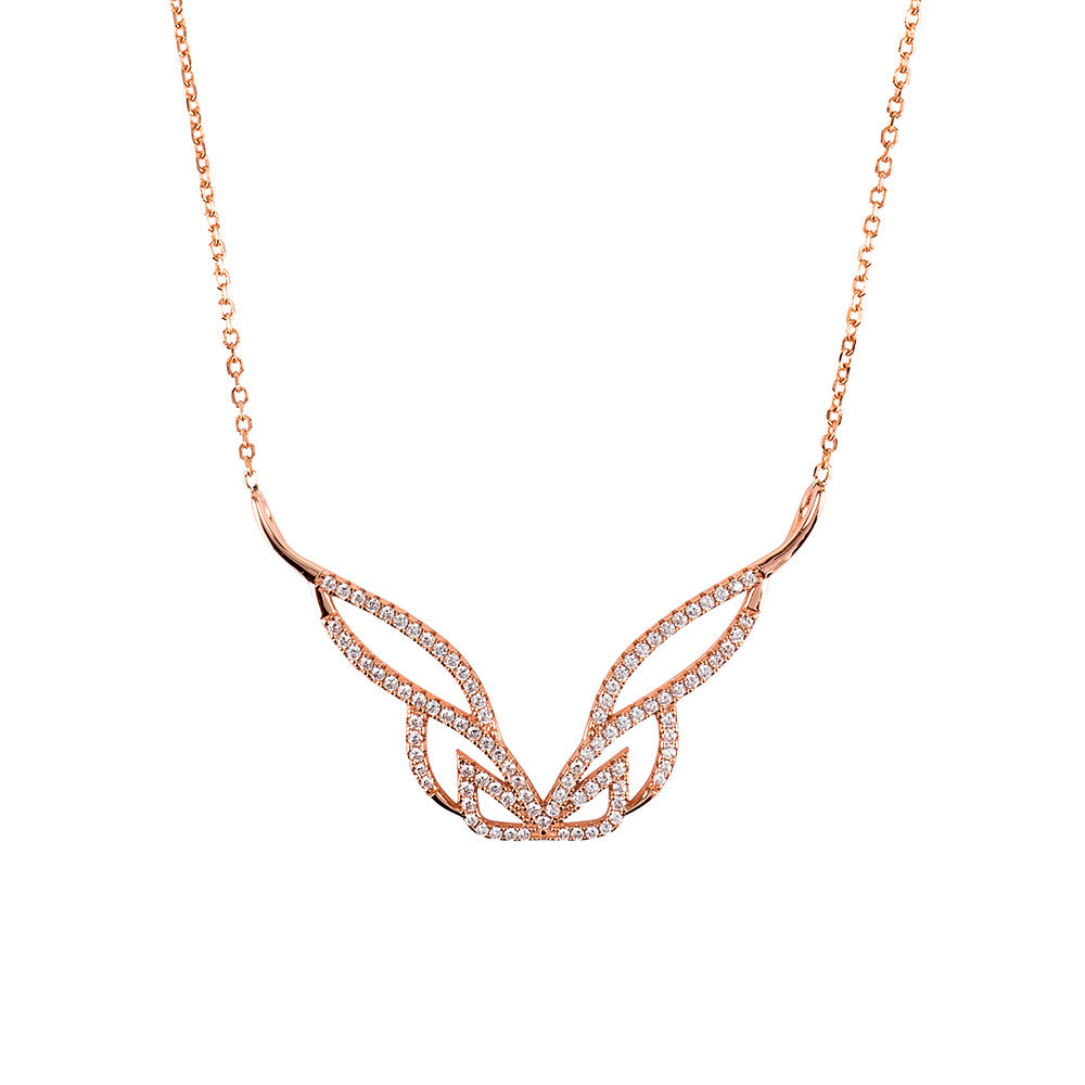 Rose Gold Pure Necklace | Vamp London Jewellery