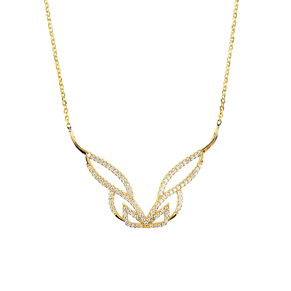 Yellow Gold Pure Necklace | Vamp London Jewellery
