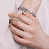 Rose Gold Crossover Ring | Vamp London Jewellery