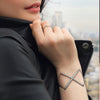 Oxidised X Bracelet | Vamp London Jewellery