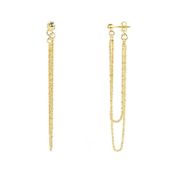 Yellow Gold Rio Earrings | Vamp London Jewellery