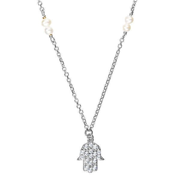 Silver Hamsa Necklace | Vamp London Jewellery