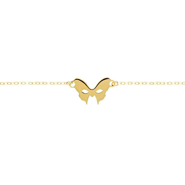Yellow Gold Mask Bracelet | Vamp London Jewellery