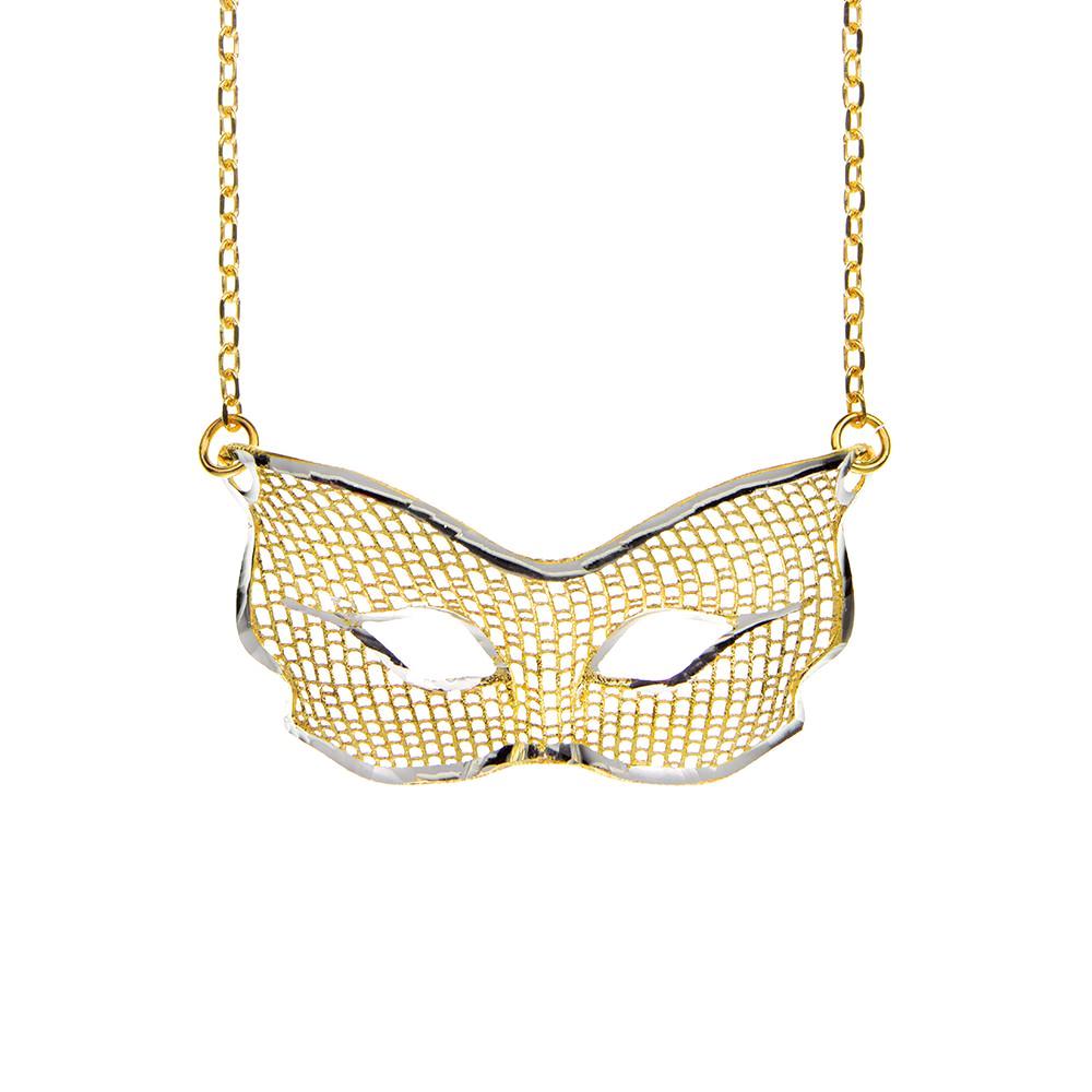 Yellow Gold Resille Necklace | Vamp London Jewellery