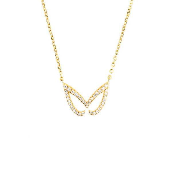 Yellow Gold Unmasked Necklace | Vamp London Jewellery