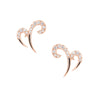 Rose Gold Double Spike Earrings | Vamp London Jewellery
