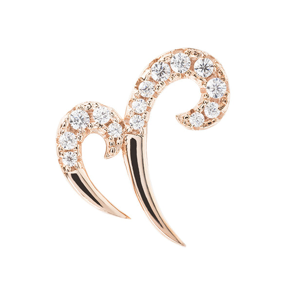 Rose Gold Double Spike Earrings | Vamp London Jewellery