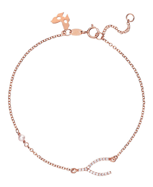 Rose Gold Wish Bracelet | Vamp London Jewellery