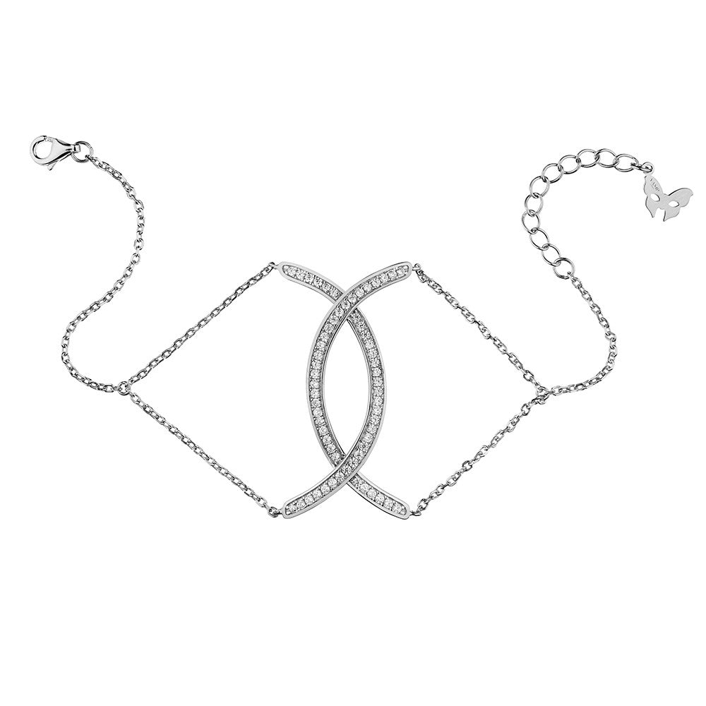 Silver Curve Bracelet | Vamp London Jewellery
