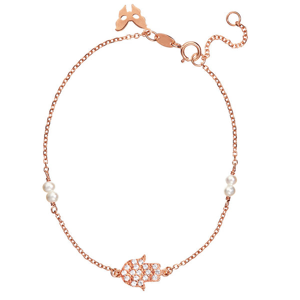 Rose Gold Hamsa Bracelet | Vamp London Jewellery