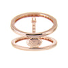 Rose Gold Bar Ring | Vamp London Jewellery