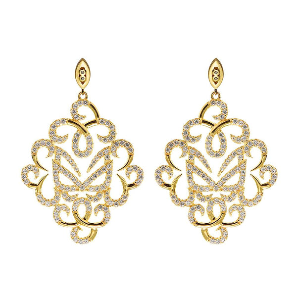 Yellow Gold Fancy Earrings | Vamp London Jewellery