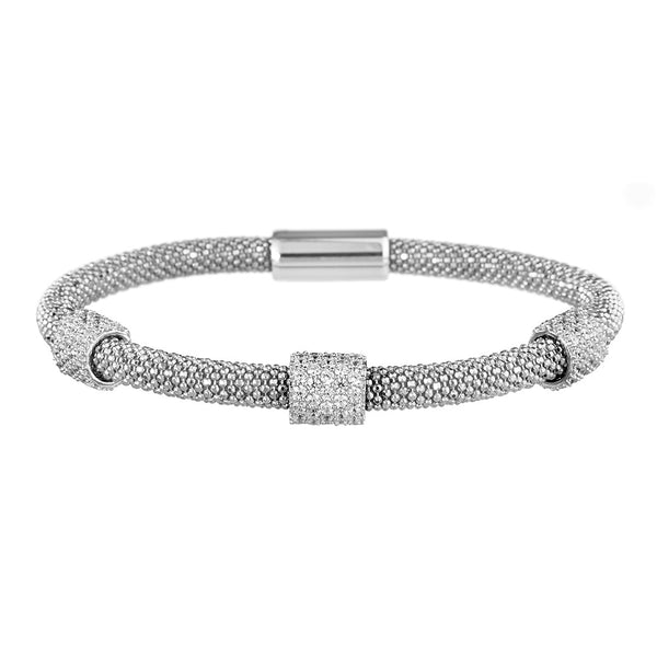 Silver Bracelet 3 Clusters | Vamp London Jewellery