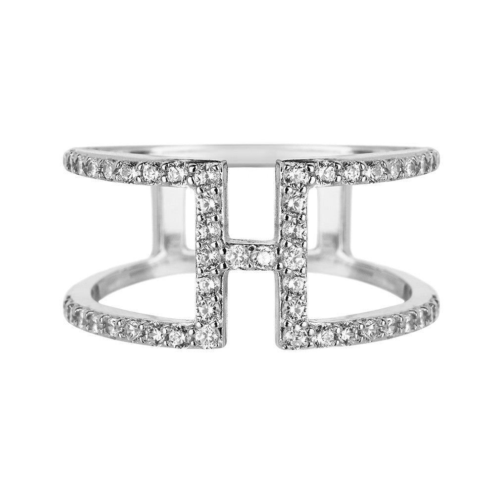 Silver H Ring | Vamp London Jewellery