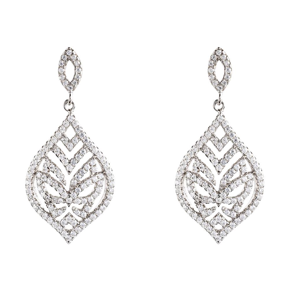 Silver Tear Drop Earrings | Vamp London Jewellery