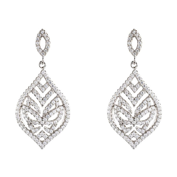 Silver Tear Drop Earrings | Vamp London Jewellery