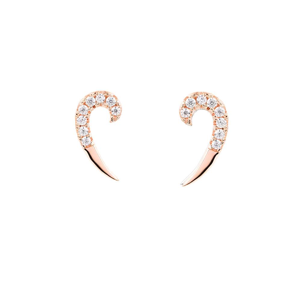 Rose Gold Spike Earrings | Vamp London Jewellery
