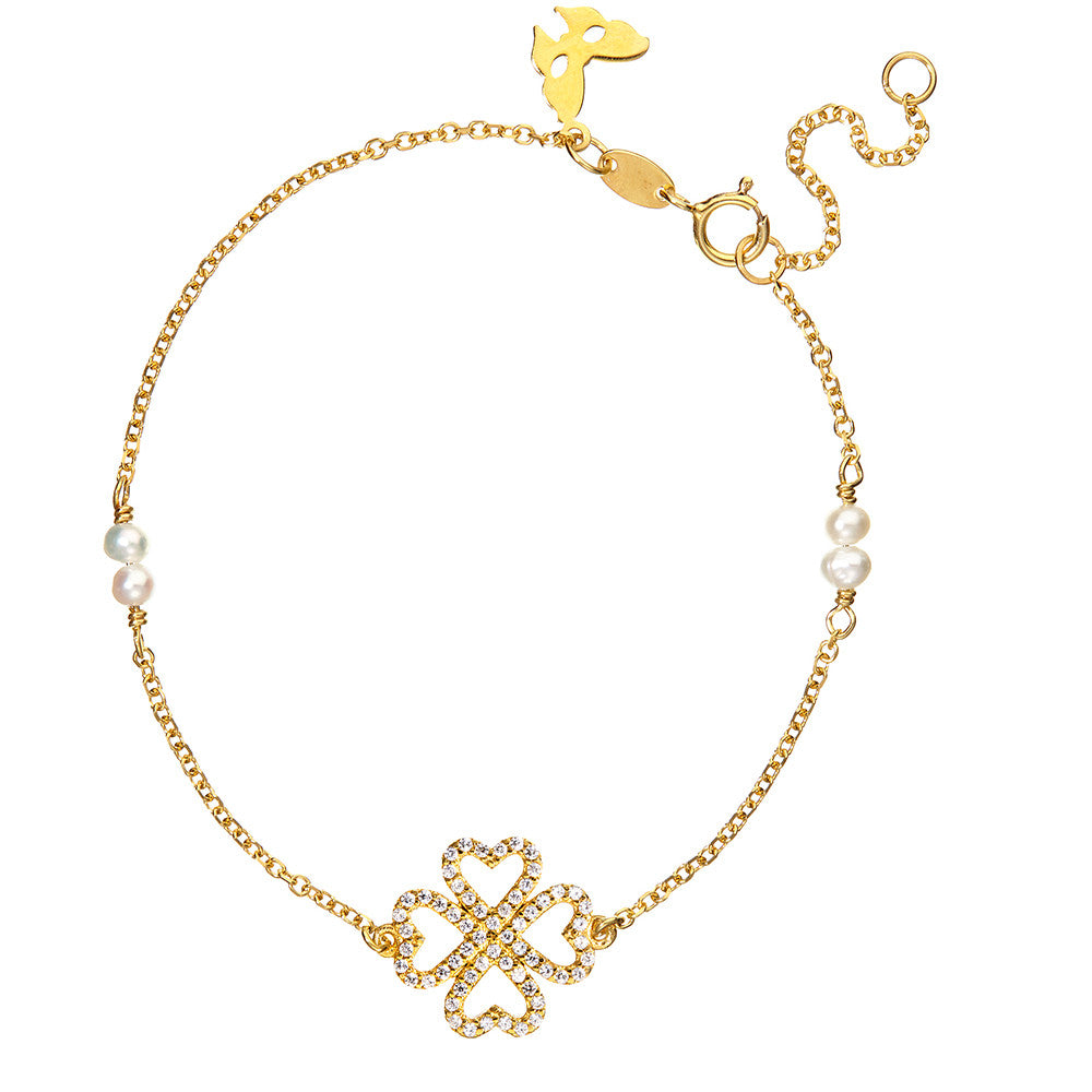 Yellow Gold Lucky Bracelet | Vamp London Jewellery