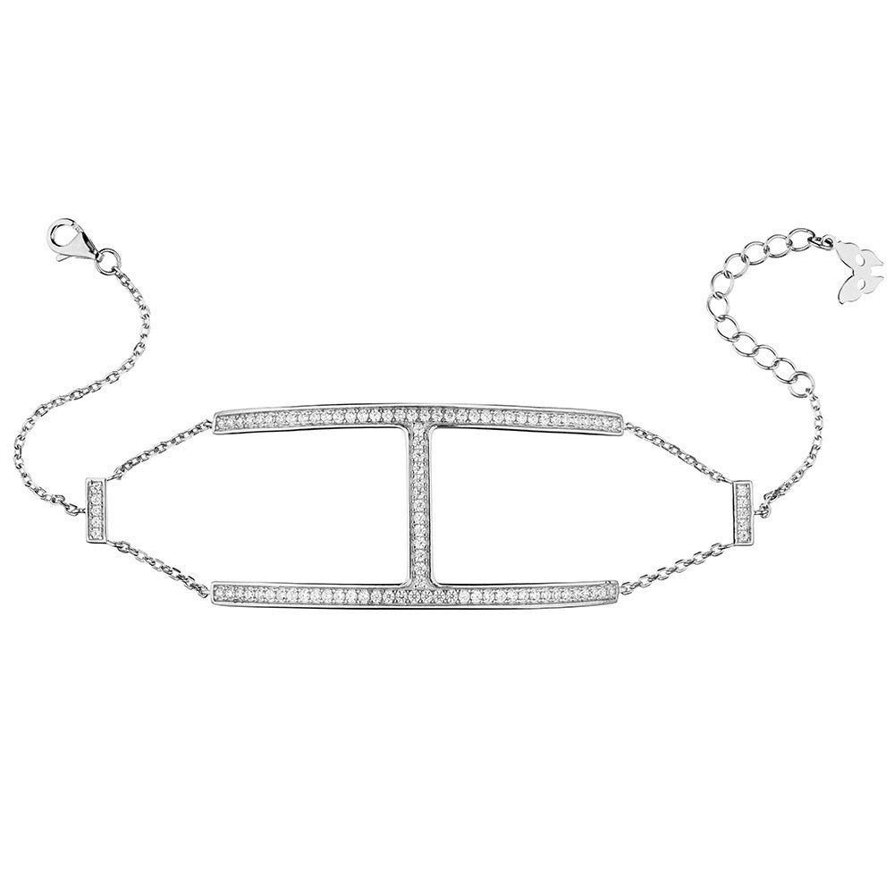 Silver H Bracelet | Vamp London Jewellery