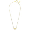 Yellow Gold Pave Necklace | Vamp London Jewellery