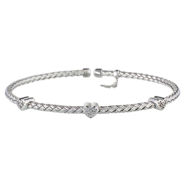 Silver Hearts Bracelet | Vamp London Jewellery