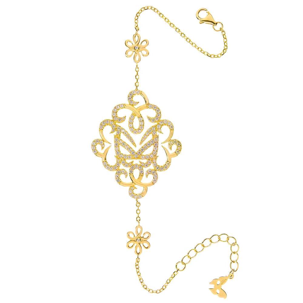 Yellow Gold Fancy Bracelet | Vamp London Jewellery