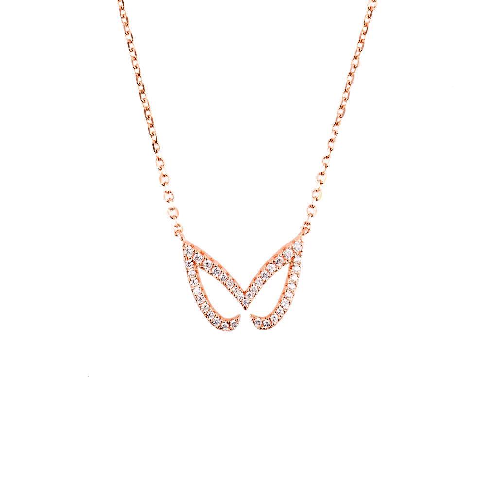 Rose Gold Unmasked Necklace | Vamp London Jewellery