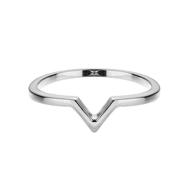 Silver V Ring | Vamp London Jewellery