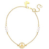 Yellow Gold Peace Bracelet | Vamp London Jewellery